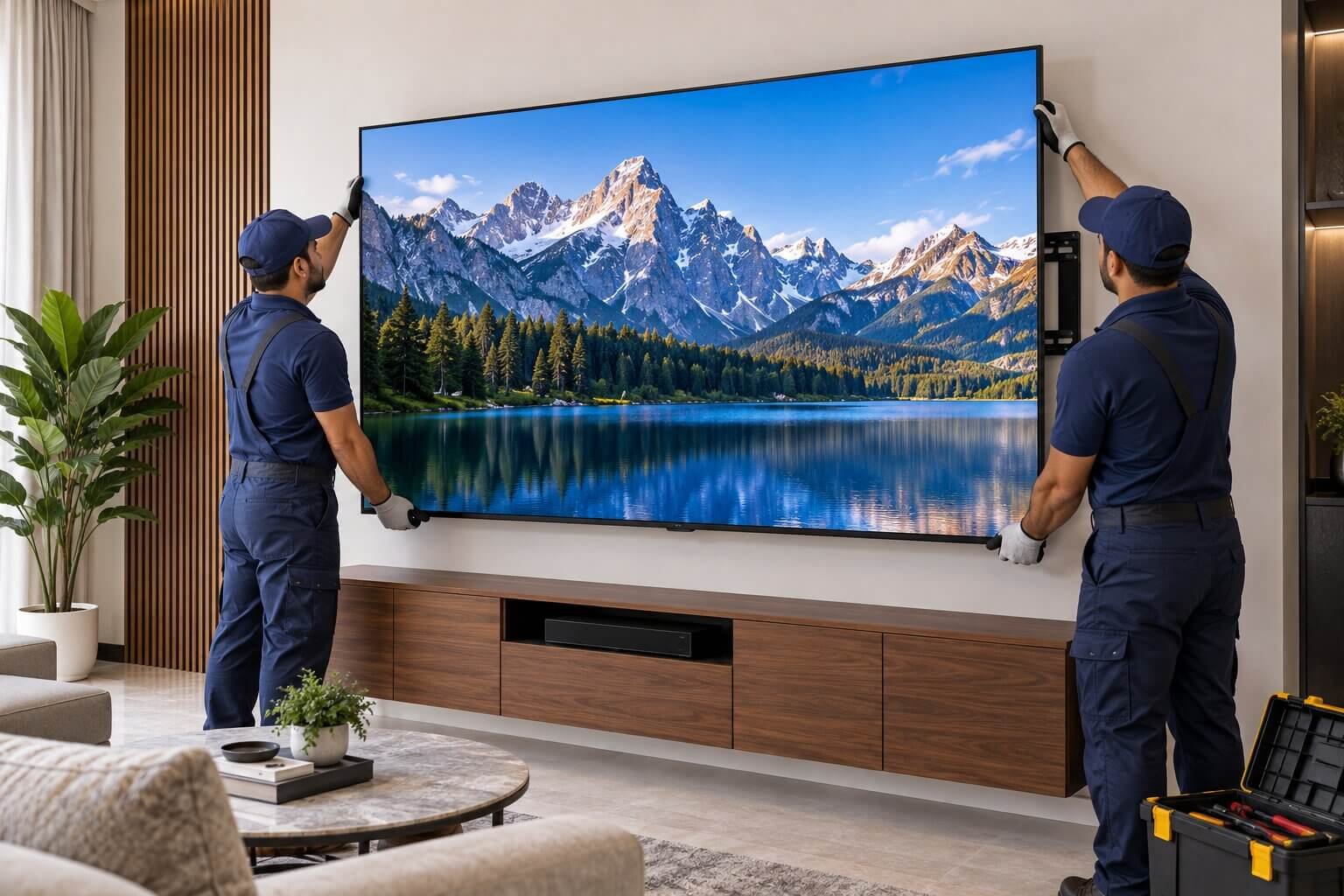 LED / Smart TV (80" - 100") Installation