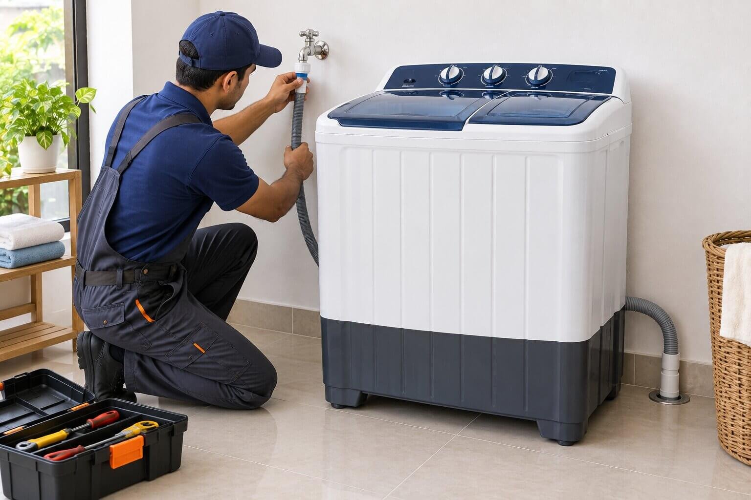 Washing Machine (Semi-Automatic) Installation